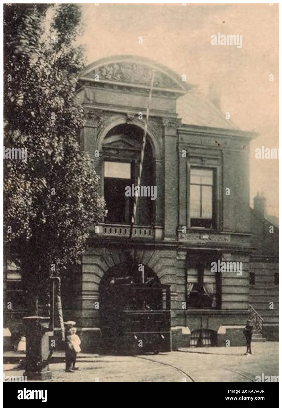 Tram garage hillegom 2 alamy