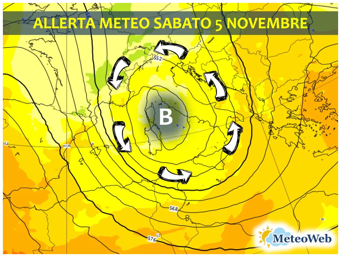 Allerta Meteo, Ciclone Artico sull'Italia tra 4 e 6 Novembre: freddo e