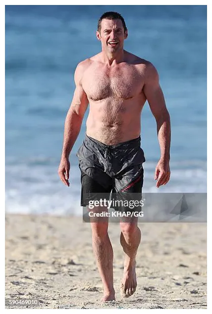 Hugh jackman beach s and premium high res pictures getty s
