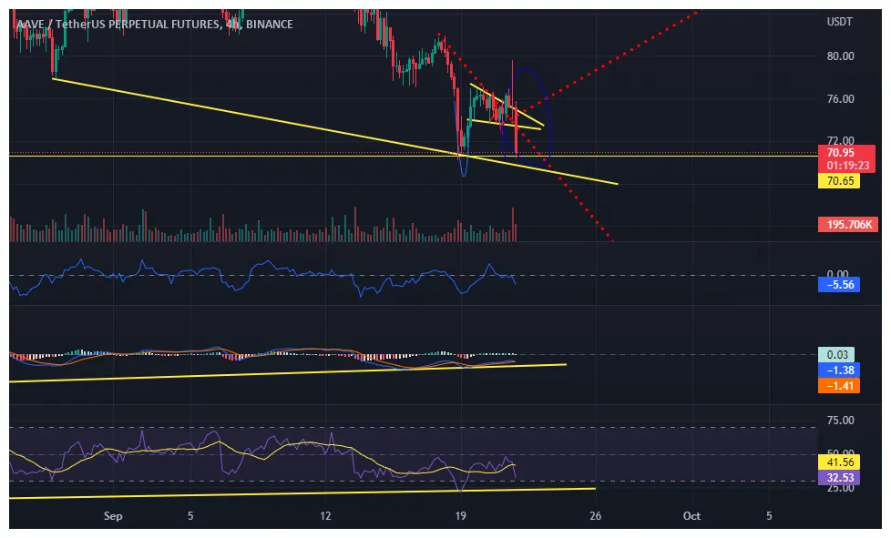Aave aave technical analysis chart week 1 january 2026