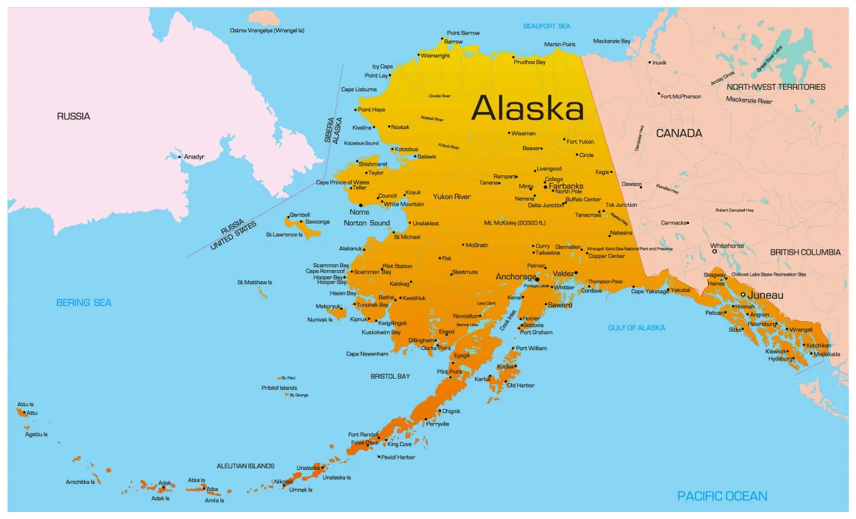 Map guide of the world