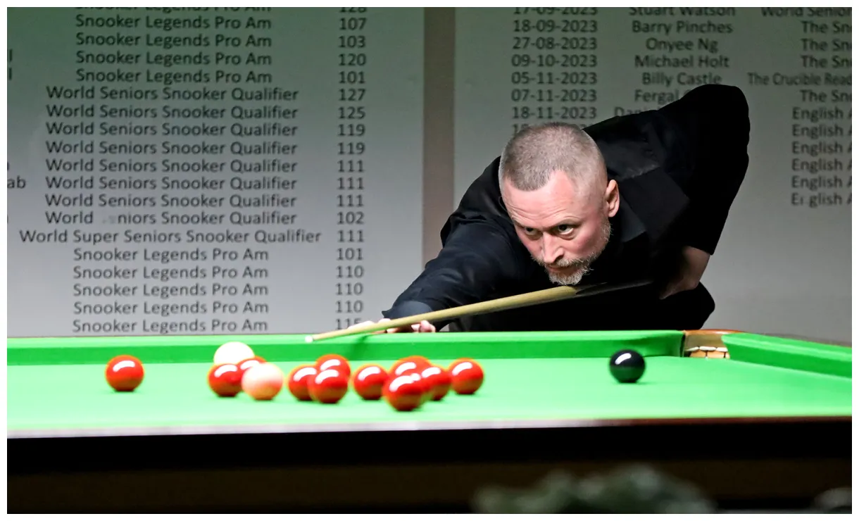 Secures crucible spot wss world seniors snooker