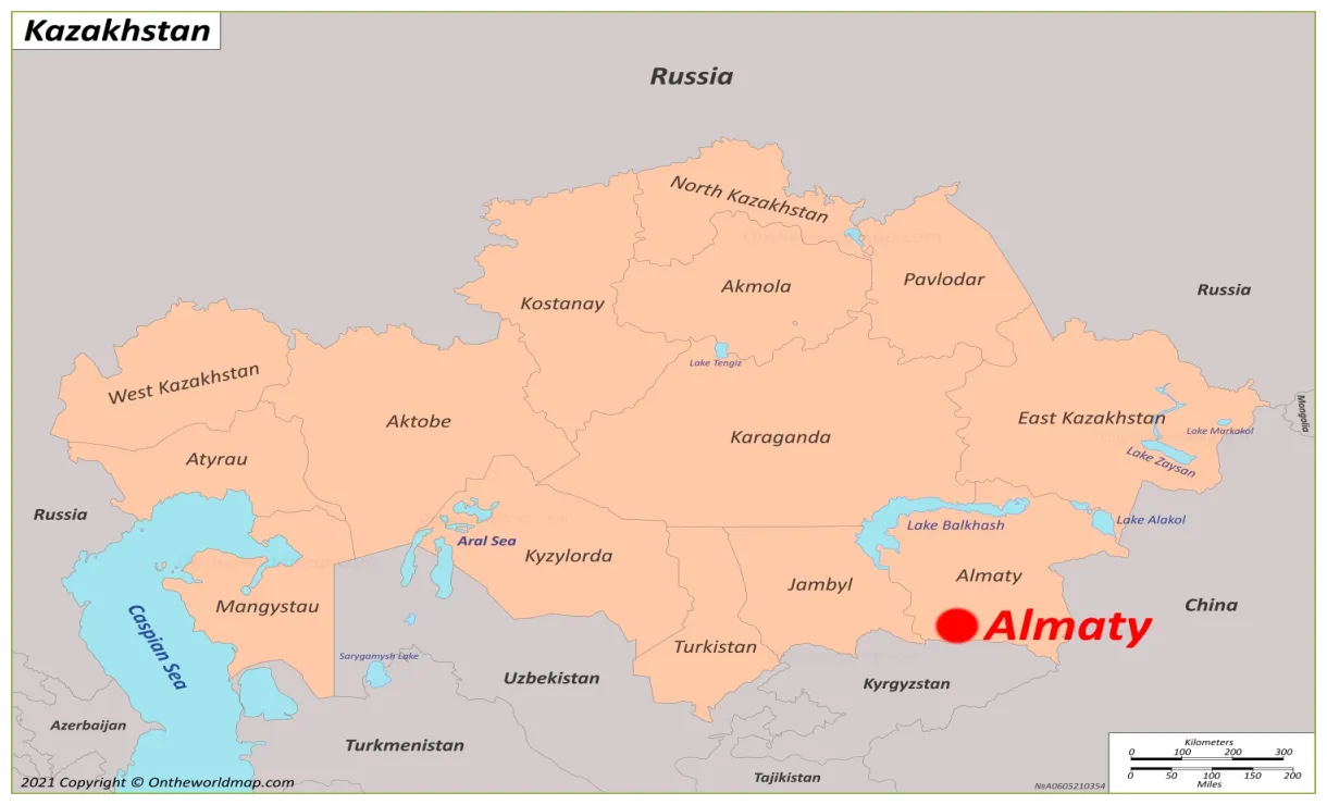 Map kazakhstan discover with detailed maps