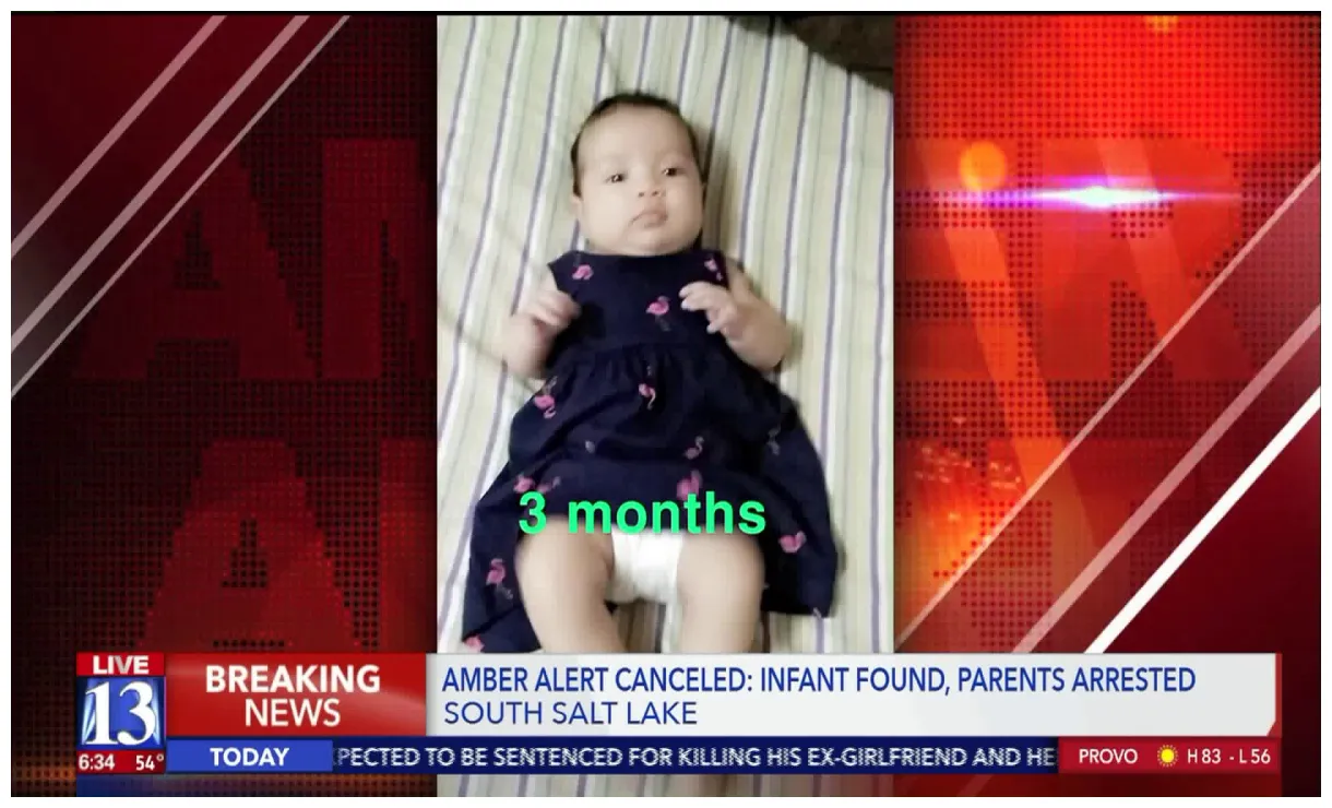 Amber Alert canceled, missing Utah infant found