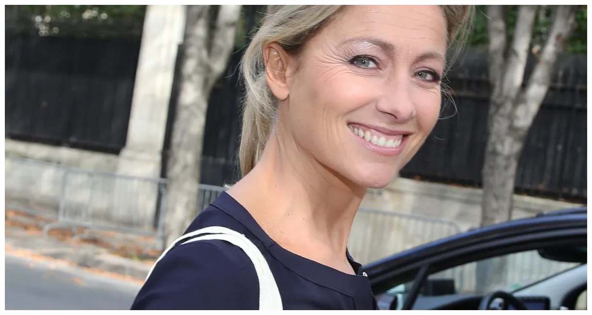 Exclusif anne-sophie lapix arrive à l'émission vivement dimanche