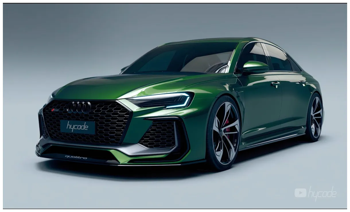 Audi RS 8 Feels Like a Major Digital Unicorn, Flaunts Slammed and