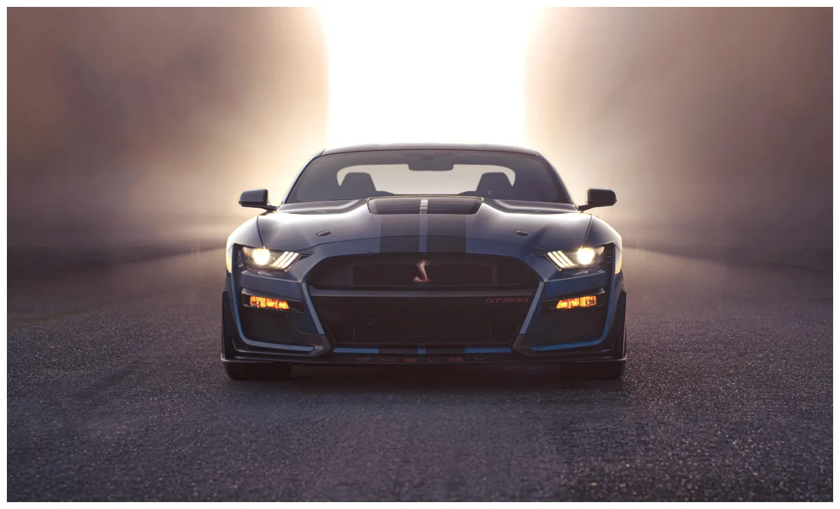 Adding some atmosphere to a GT500 photo with a single glowing marquee