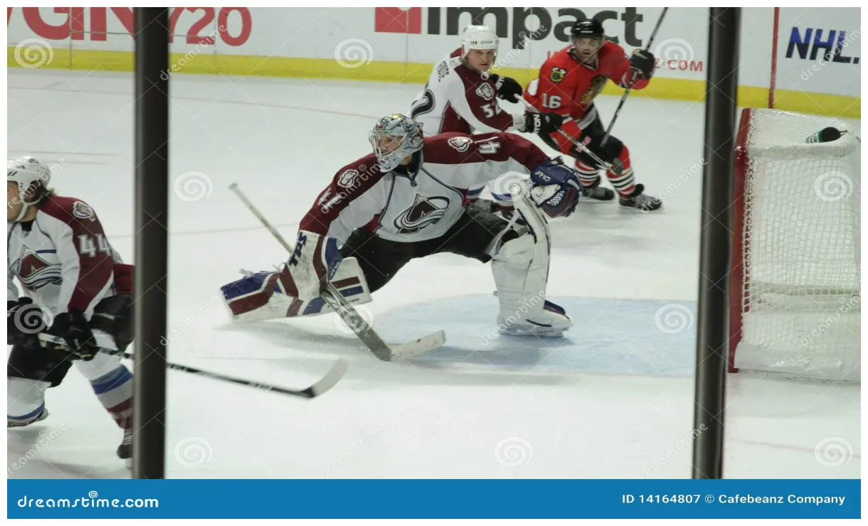 Nhl chicago blackhawks vs colorado avalanche editorial graphy