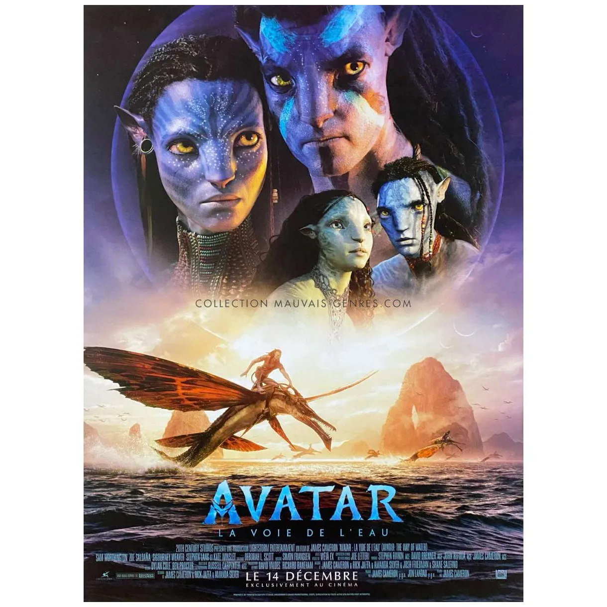 Affiche de cinéma française de la voie de l'eau 40x54 cm