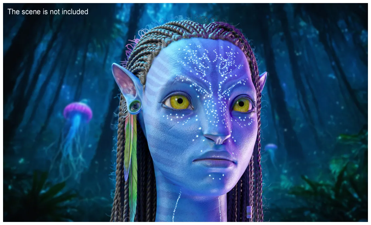 3D Neytiri Avatar Head Model - TurboSquid 2335652