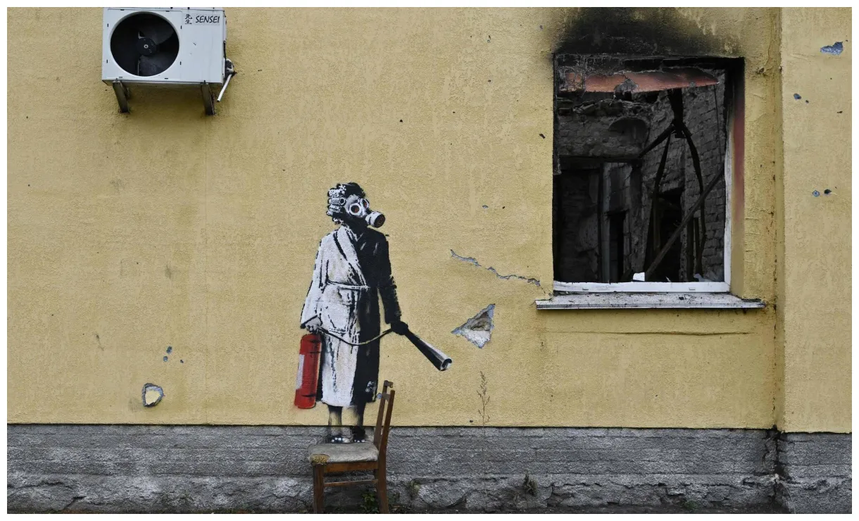 „Valentinstag-Mascara“: Stadt entfernt wichtiges Element von Banksy