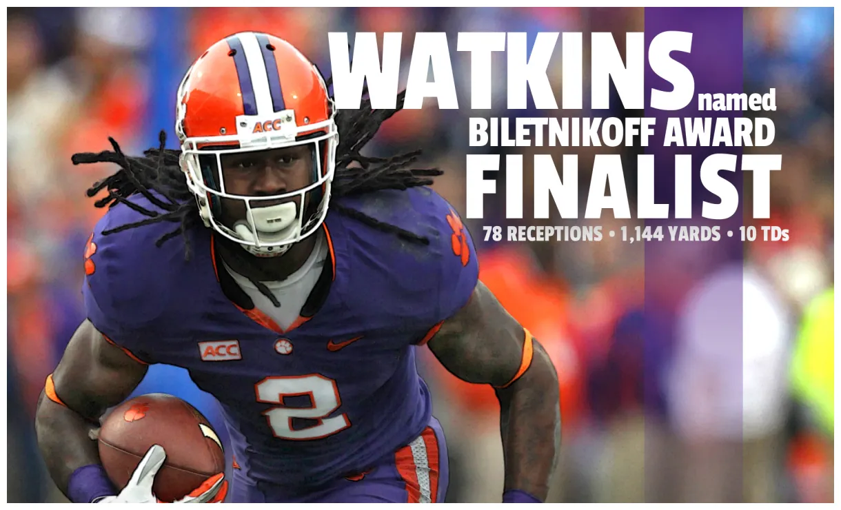 Watkins finalist for clemson tigers official