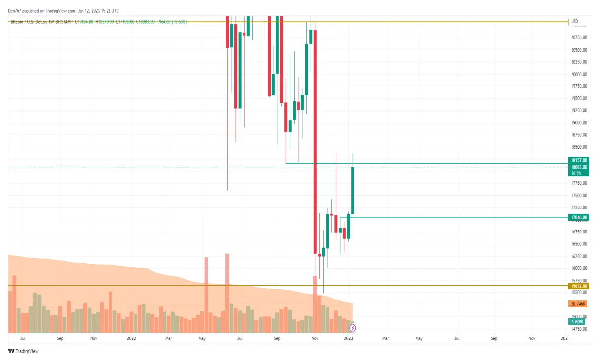Bitcoin (BTC) Historical Performance Graph - Week 2 January 2026