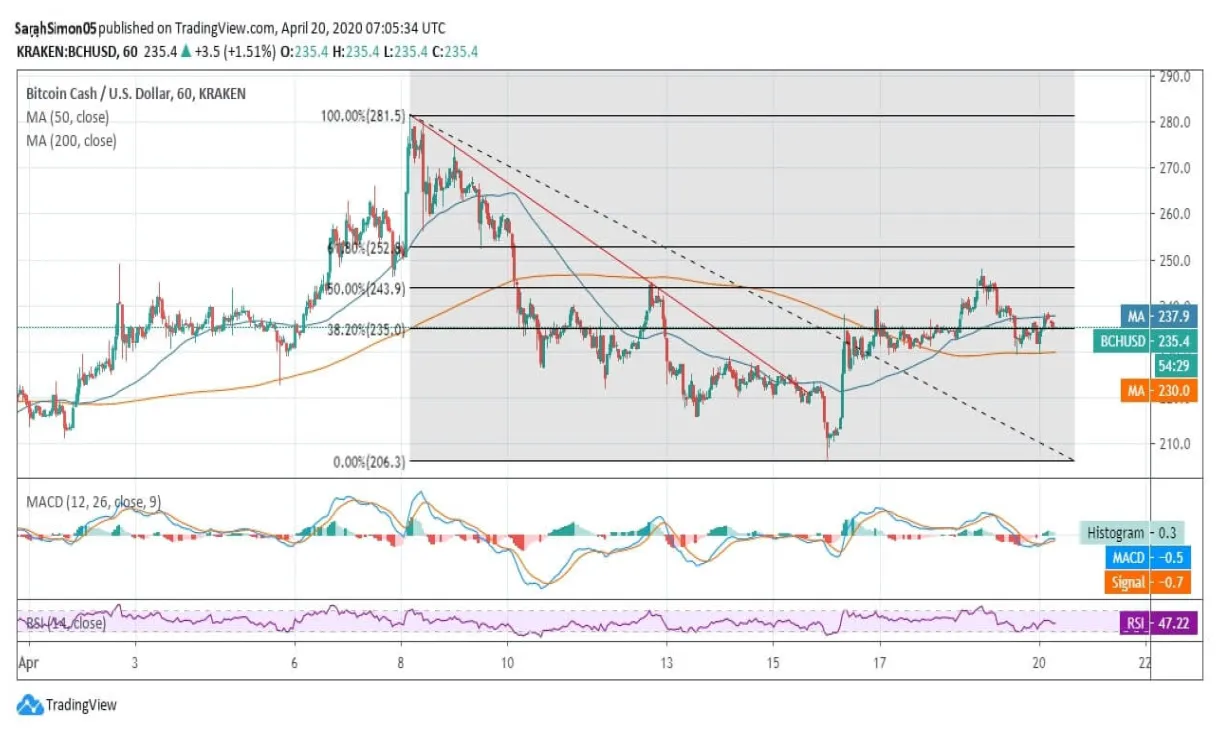 Bitcoin cash bch candlestick graph prediction week 1 january 2026