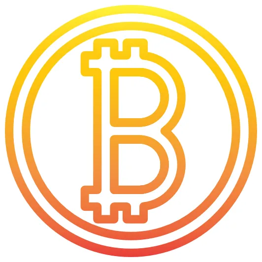 Bitcoin srip Gradient icon