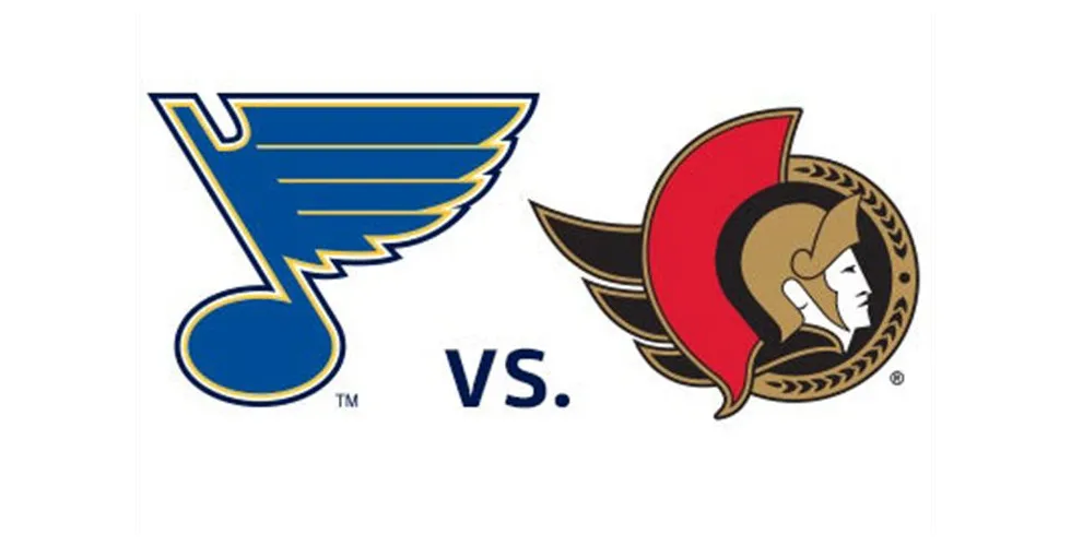 Blues vs. senators enterprise center