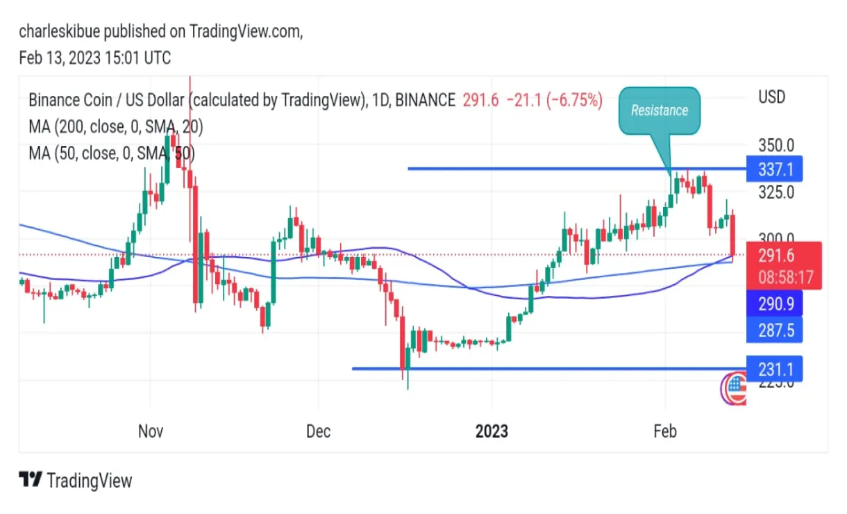 Bnb bnb technical analysis chart week 1 january 2026