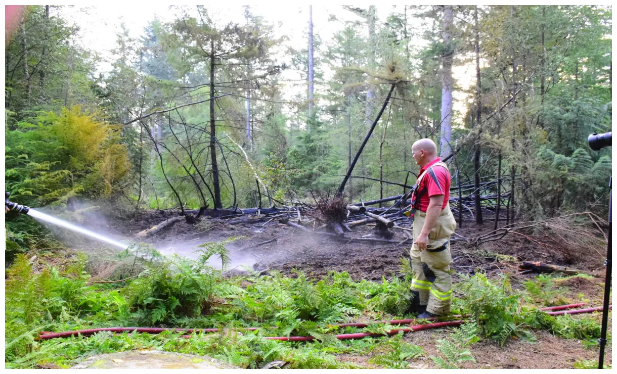 100 vierkante meter natuur verwoest vanwege brand Ede