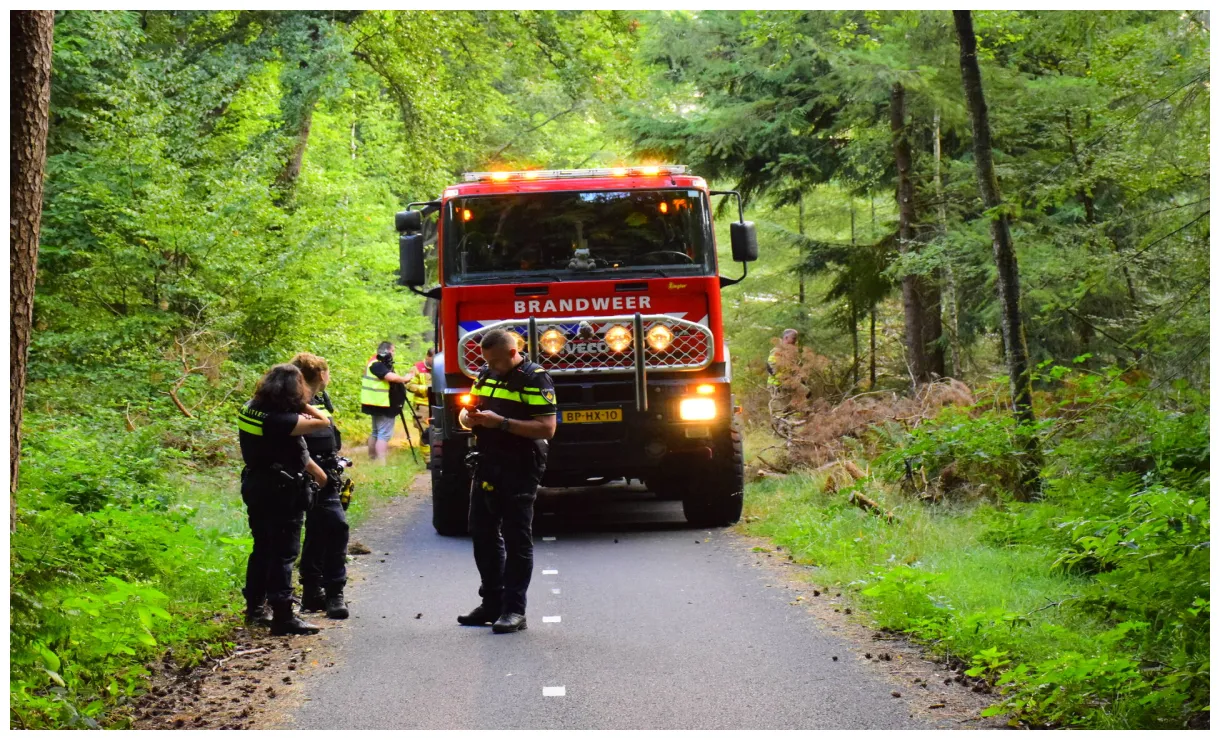 100 vierkante meter natuur verwoest vanwege brand Ede