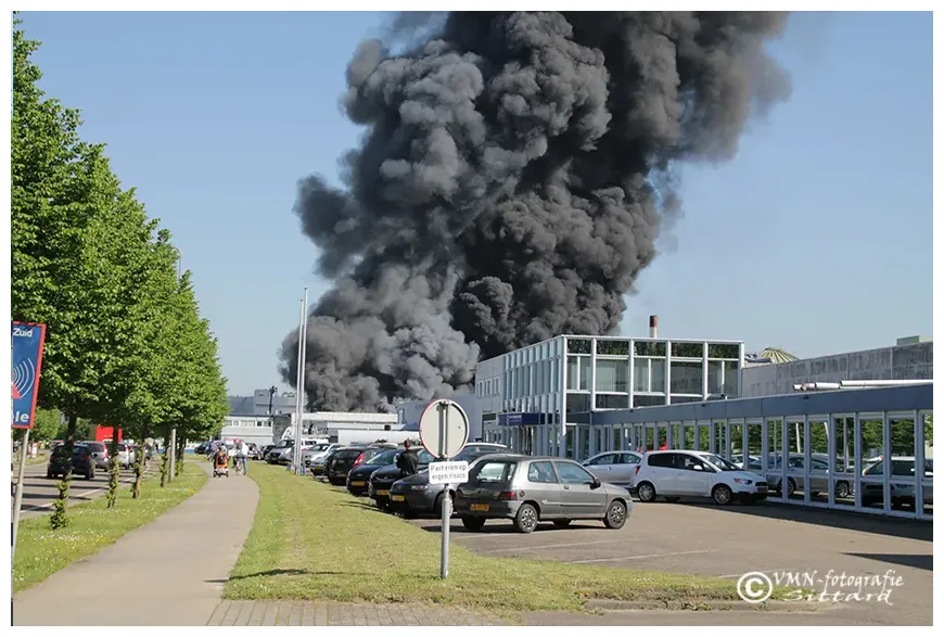 Grote brand in Sittard