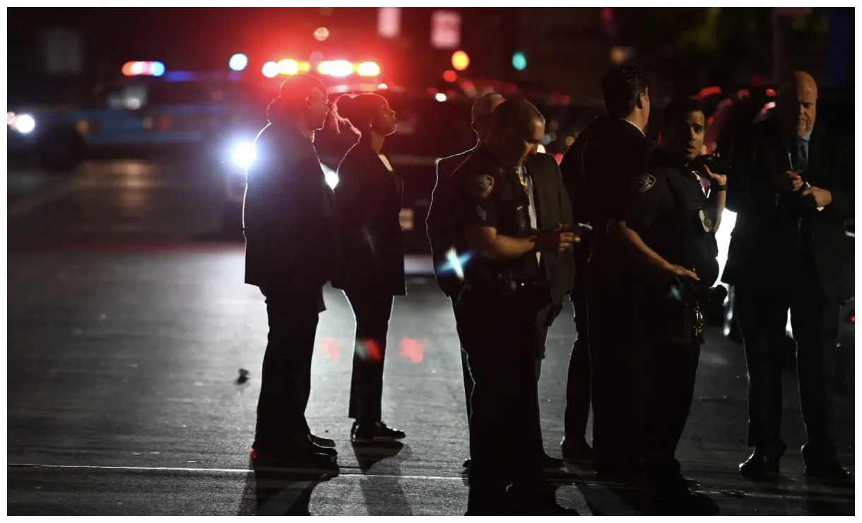 Triple shooting in brooklyn leaves three men wounded; suspects on