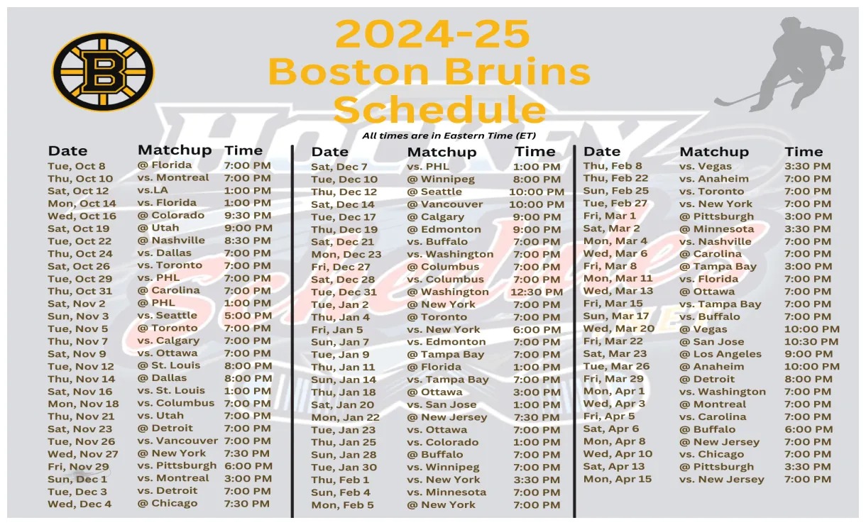 Free boston printable [year] season printables for