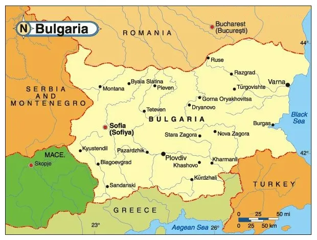 Bulgarie carte