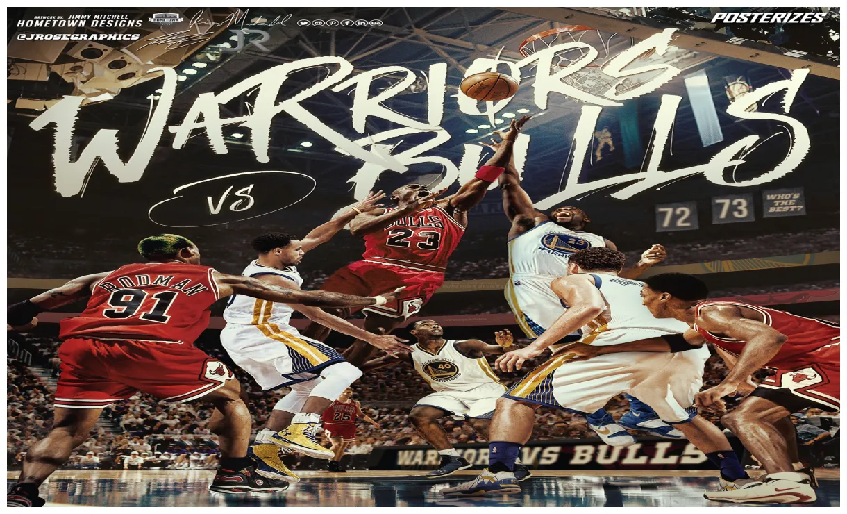 Warriors vs Bulls :: Behance