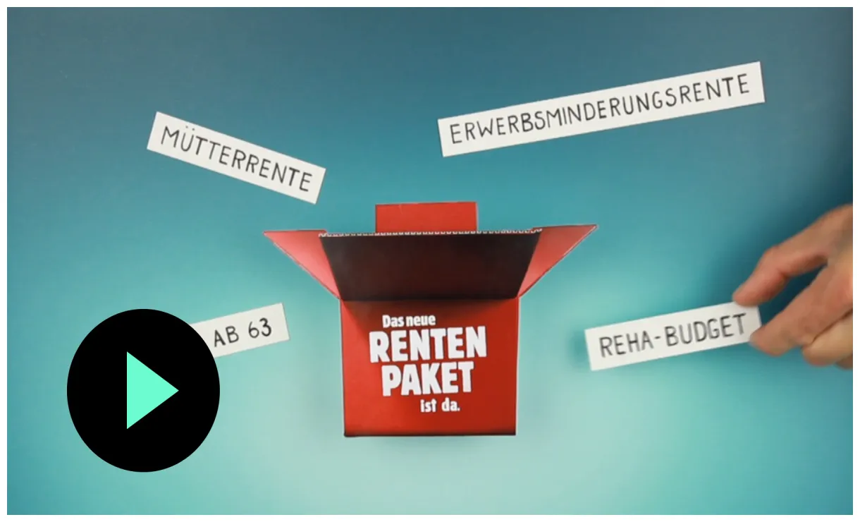 Das neue Rentenpaket - Erklärfilm - Heyde Design