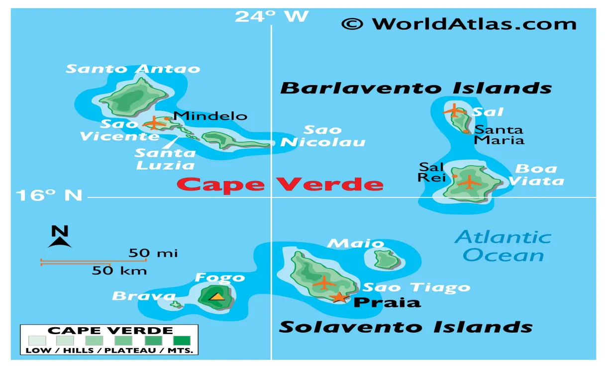 Cape Verde Map and Information Page