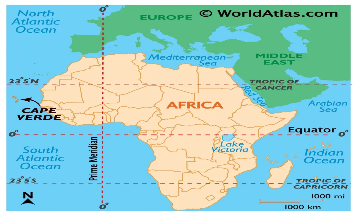 Cape Verde Map and Information Page