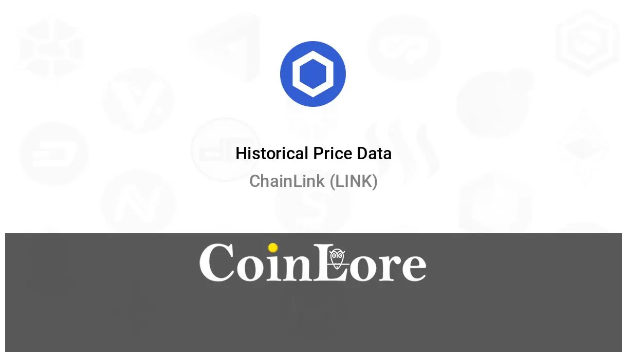 Chainlink link historical performance graph week 2 january 2026