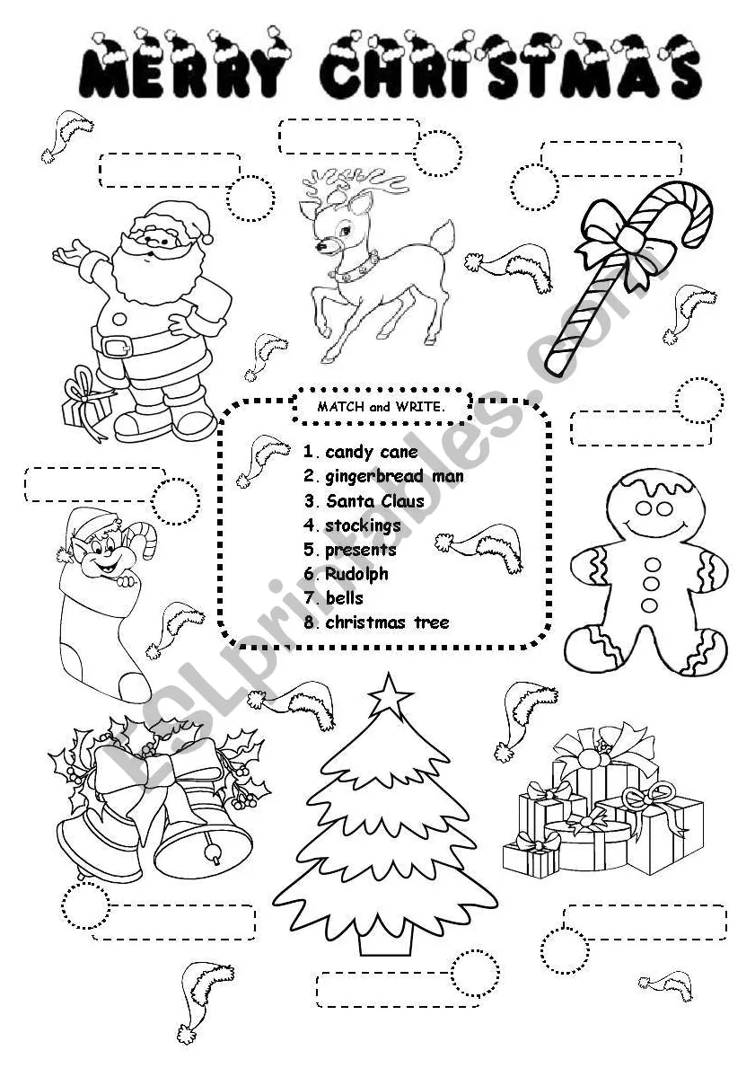 Christmas worksheet esl worksheet by iamirish21