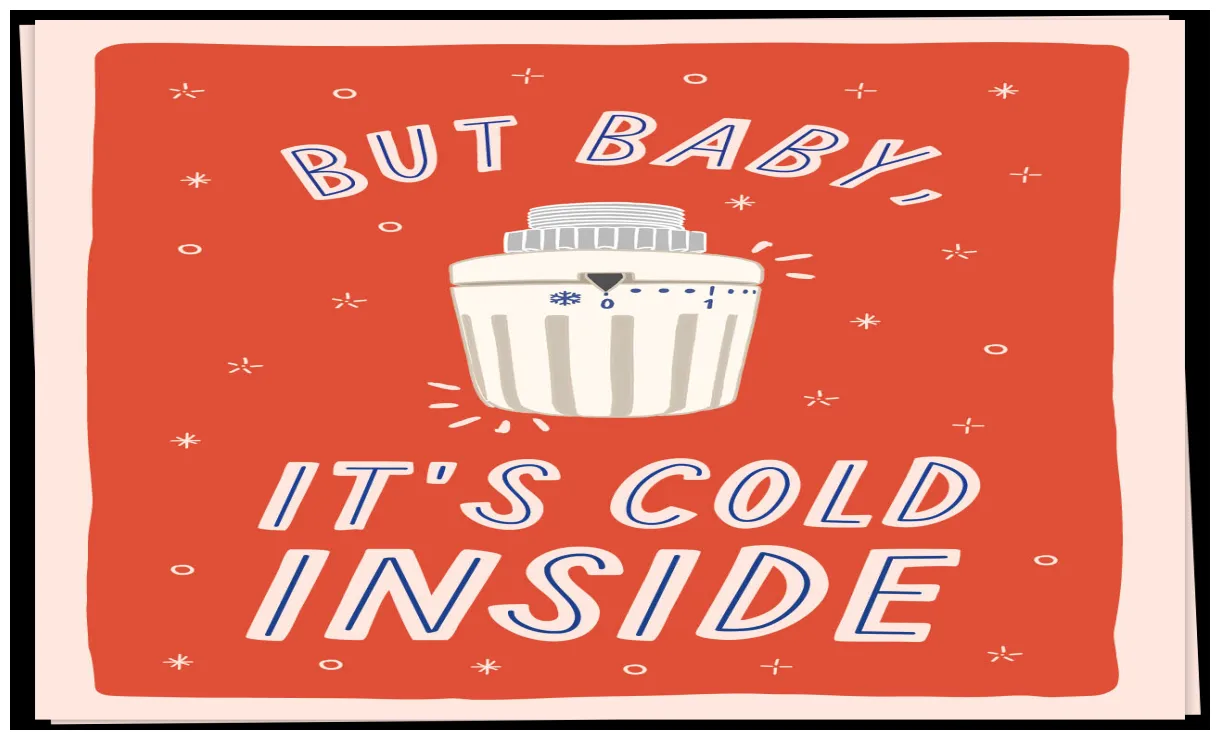 Kaart Blanche Kaart - Cold inside | detail