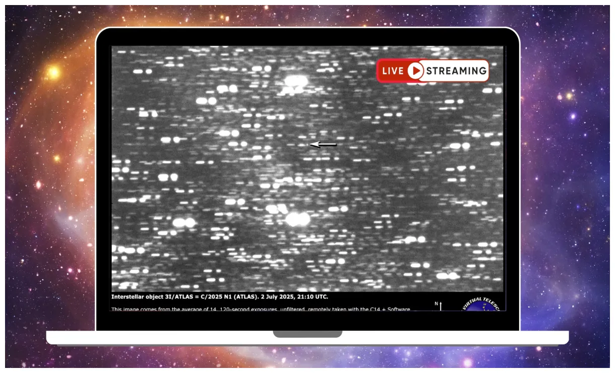 Cometa interestelar 3i/atlas observa su paso en directo notiulti