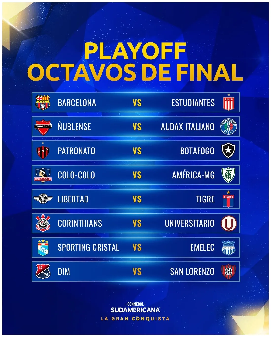 2023 llaves playoffs octavos con universitario y