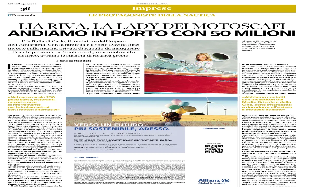 Corriere della SeraNovember 2022 | Riva France