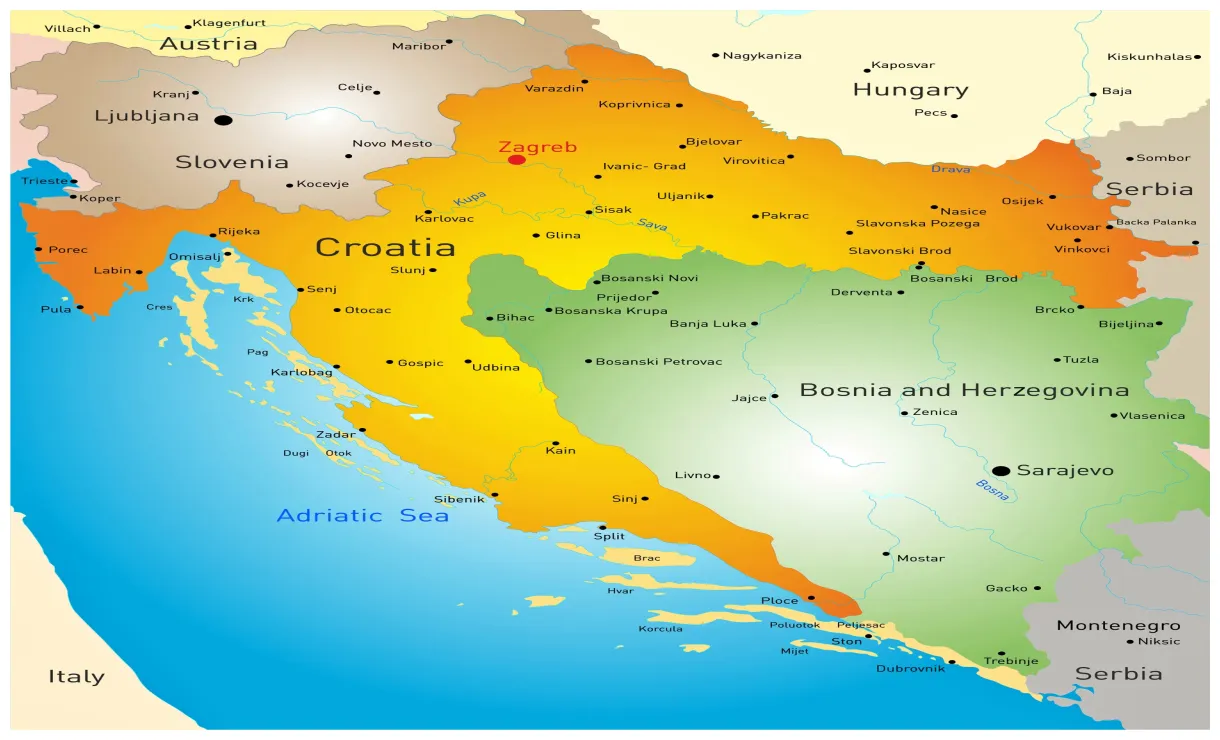 Cities map of orangesmile