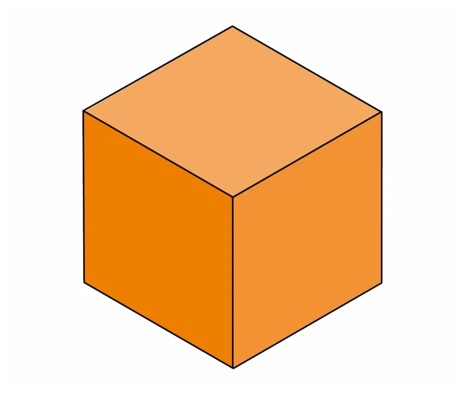 Cube outline printable