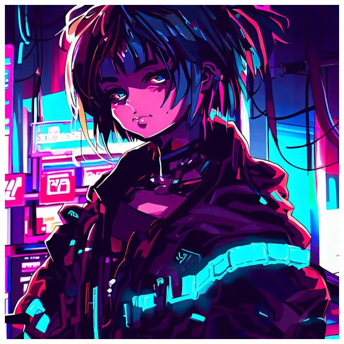 Make cyberpunk art anime illustration for you by qenearilla fiverr