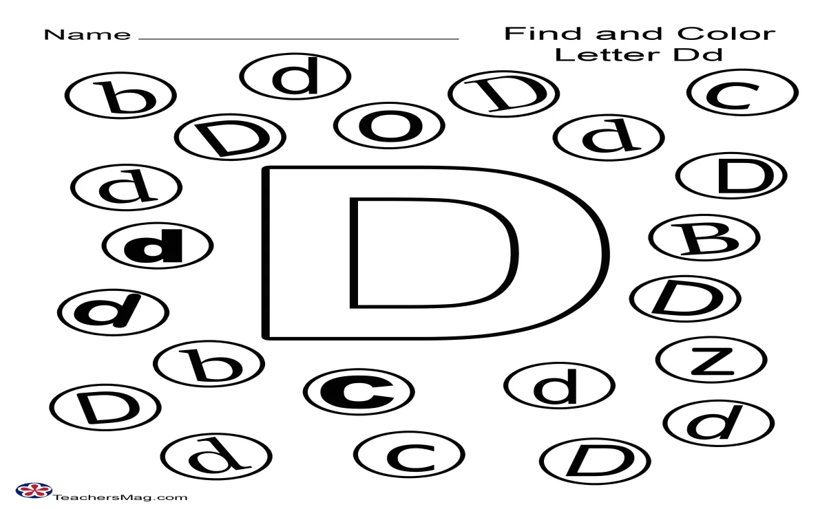 Template For Letter D