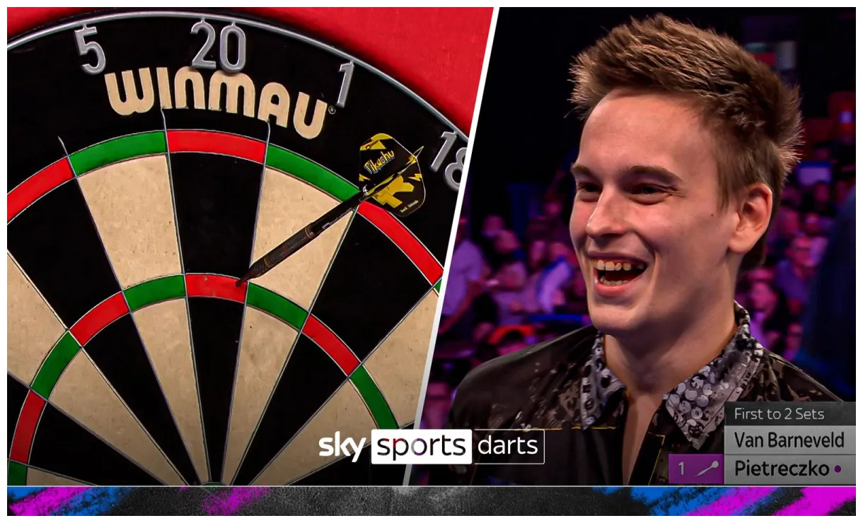 World grand prix darts ricardo pietreczko forgets it's double start