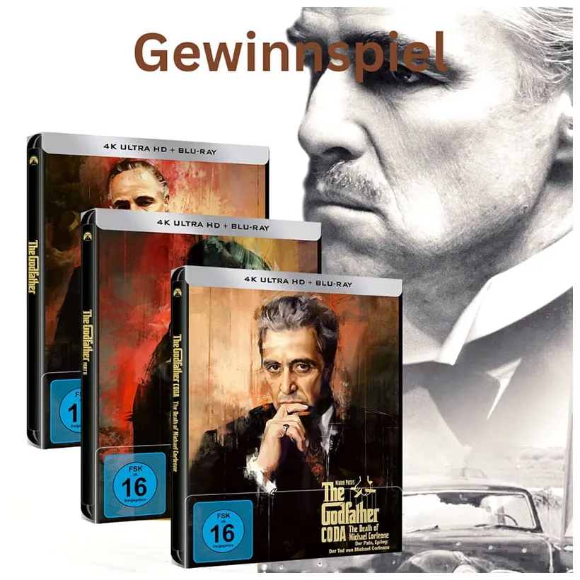 Gewinnspiel 3 bundles "der pate i", "der pate ii" & "der pate epilog