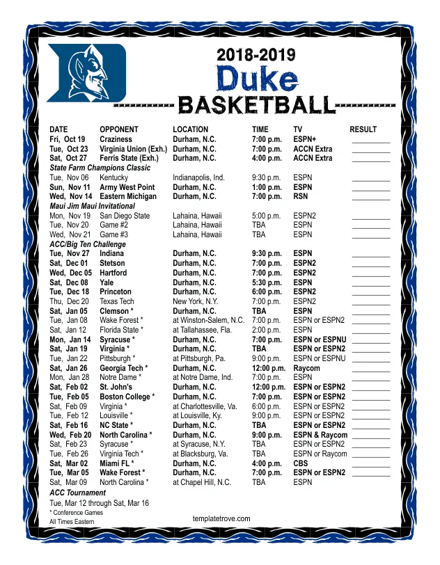 Printable printable templates