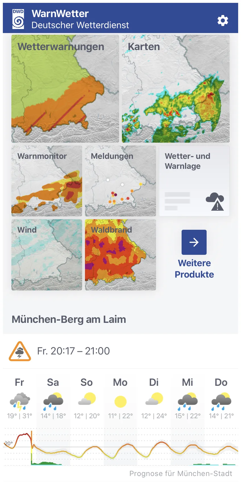 Wetter und Klima - Deutscher Wetterdienst - DWD-Apps