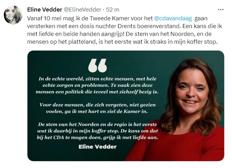 Boerin cda gaat de tweede kamer in • arnews