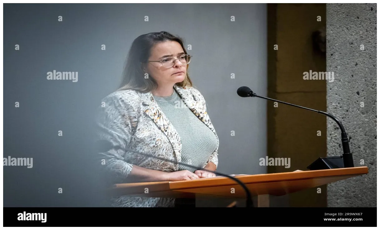 The hague, netherlands. cda during the debate on ending