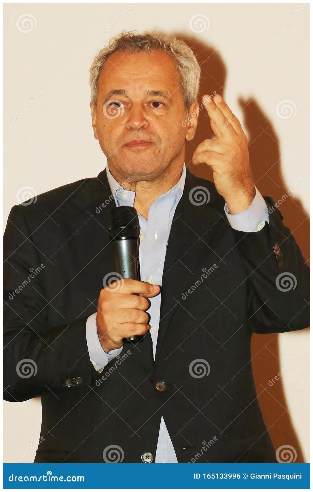 Enrico Mentana, Famous Journalist And Anchorman Editorial Image