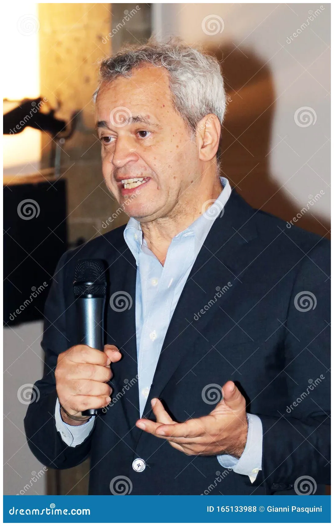 Enrico Mentana editorial stock photo. Image of italian - 165133988