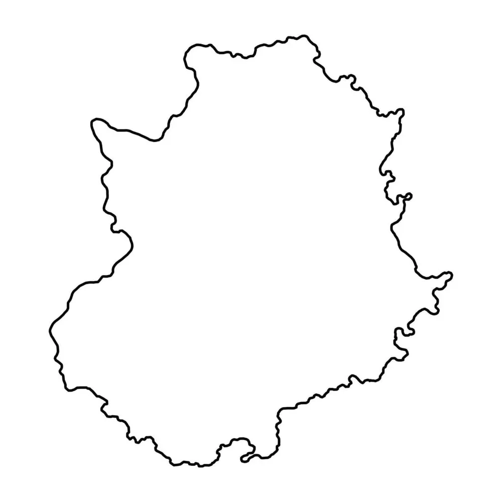 Extremadura map, Spain region. Vector illustration. 11695533 Vector Art